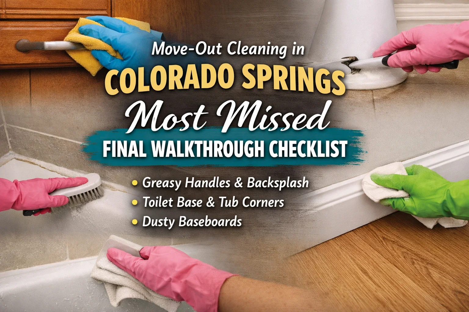 Move Out Cleaning in Colorado Springs: The Most Missed Final Walkthrough Spots (Checklist)